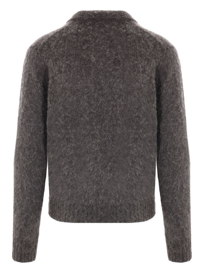 Aspesi brushed-finish wool cardigan outlook