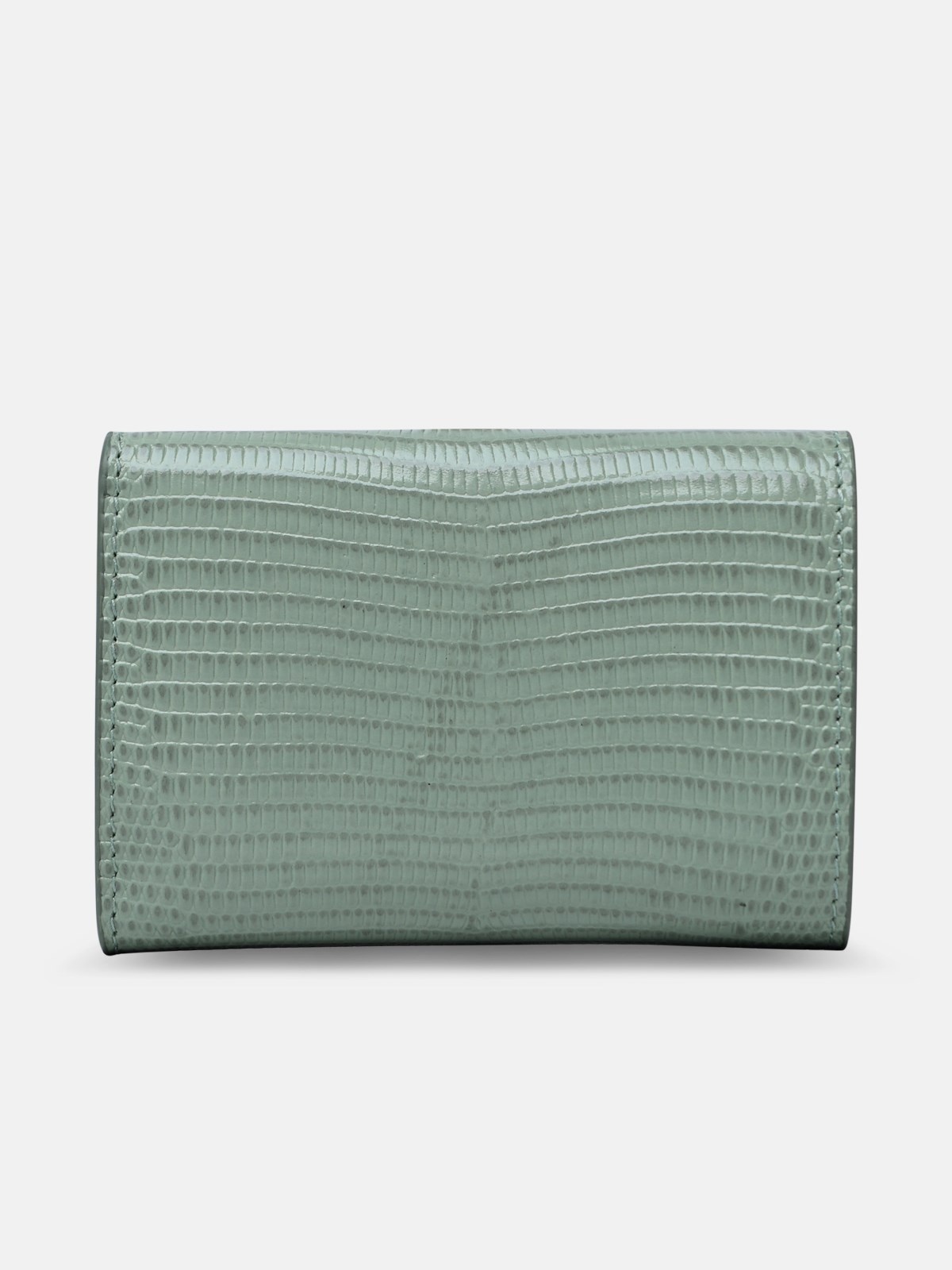 PASTEL GREEN CALF LEATHER WALLET - 3