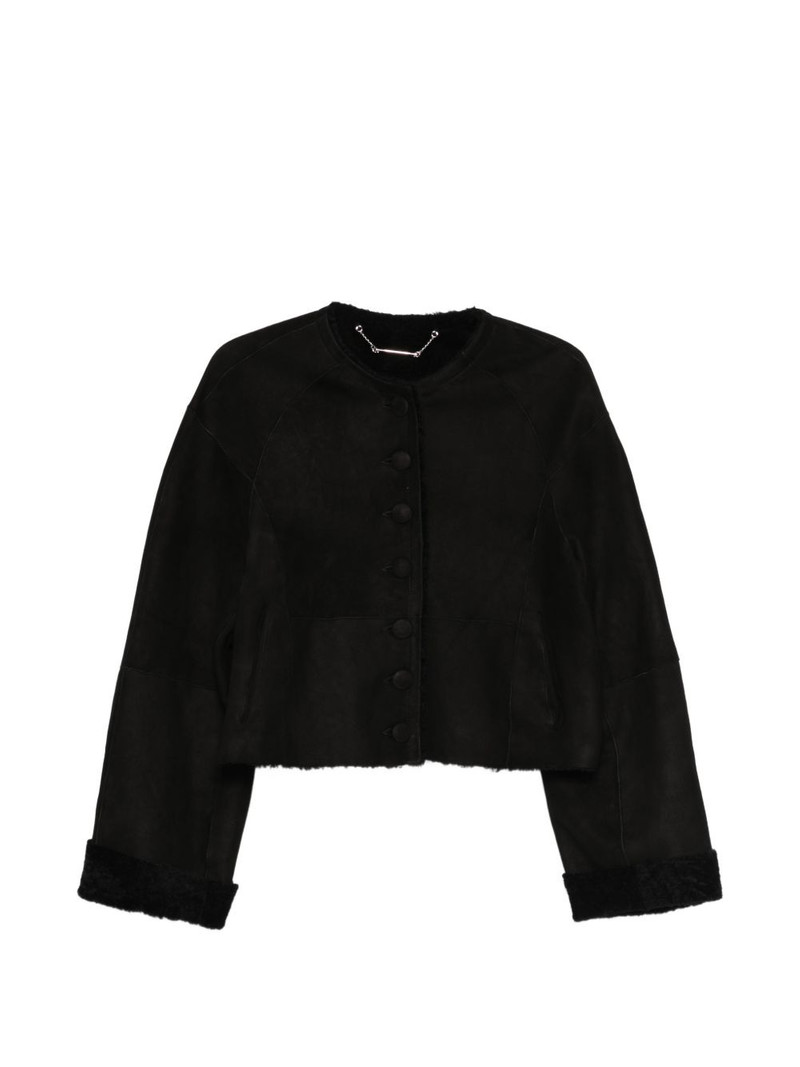 Willow buttoned leather jacket 1