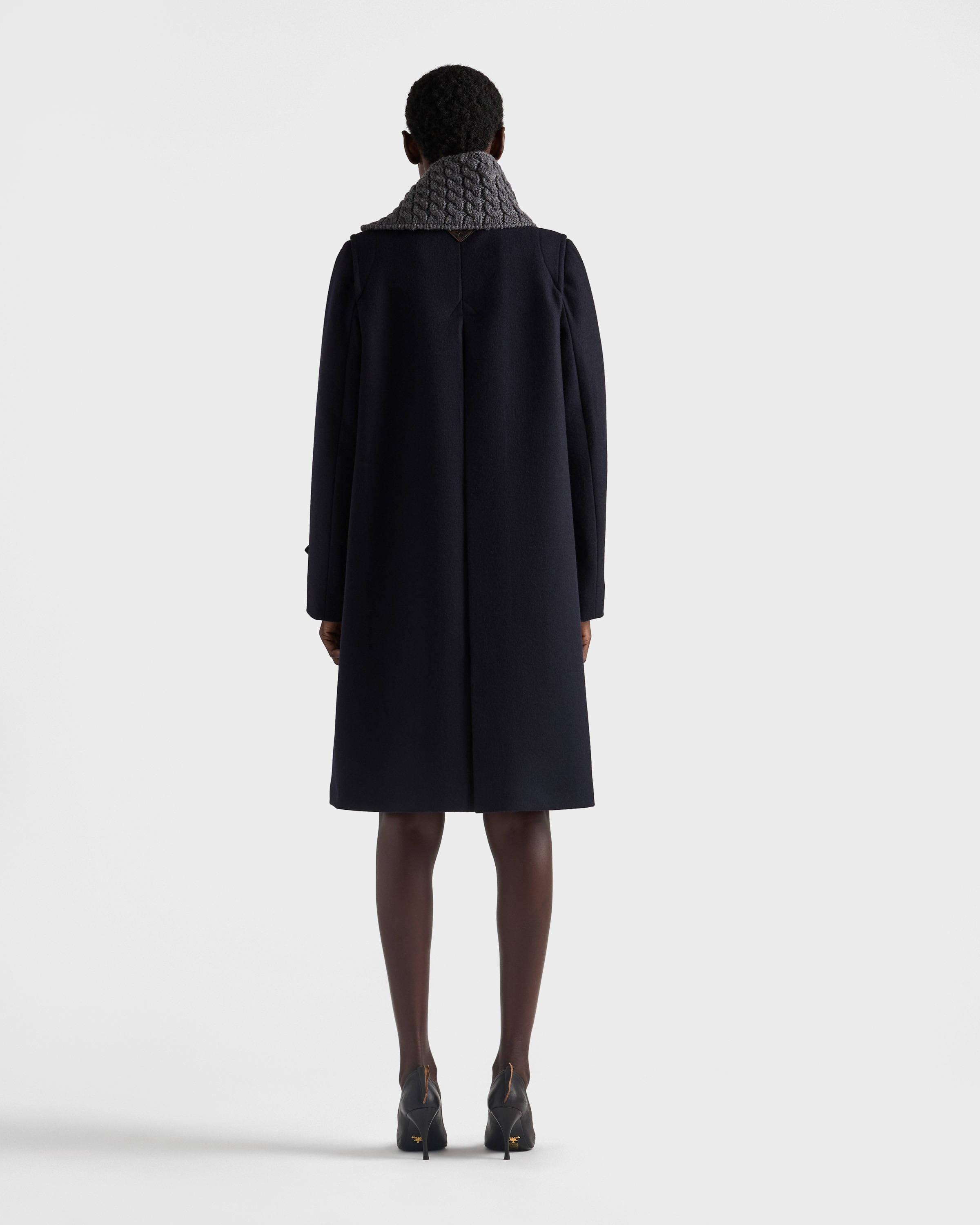 Single-breasted double loden coat - 5