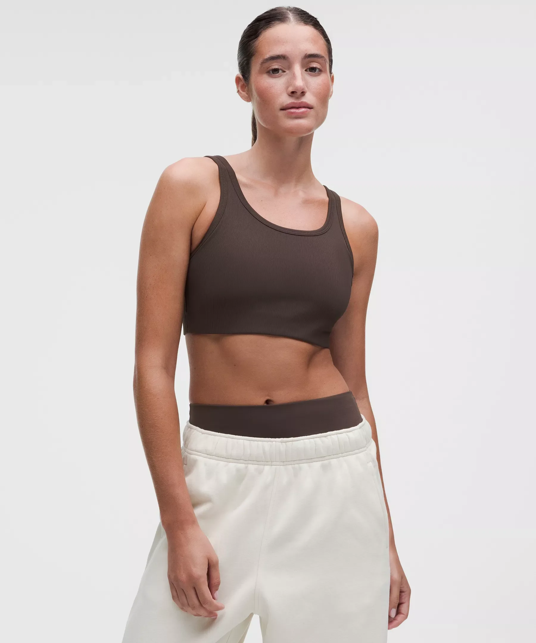 Nulu Ribbed Scoop-Neck Bra *Light Support, B/C Cup - 1