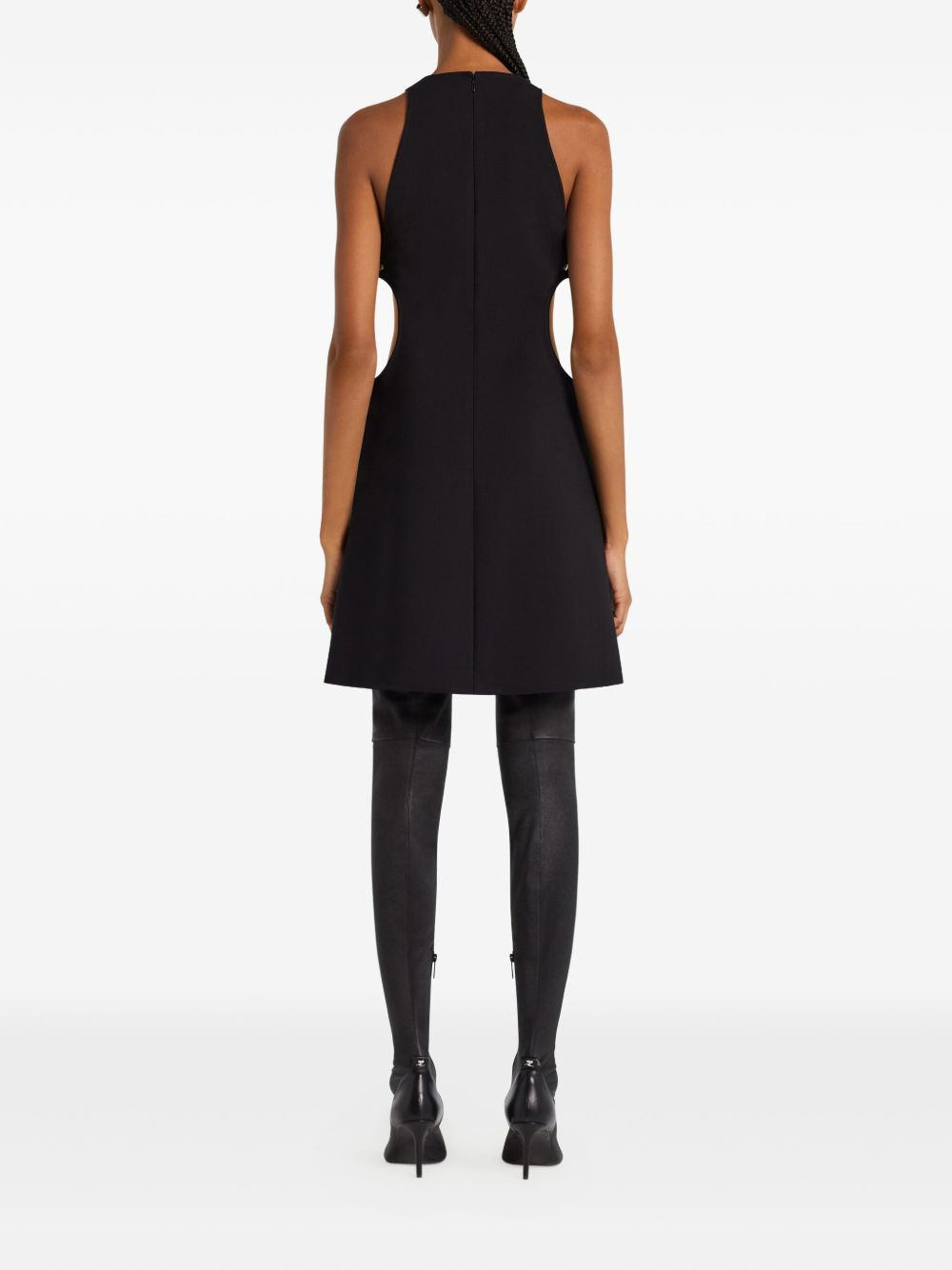 cut-out sleeveless dress - 4