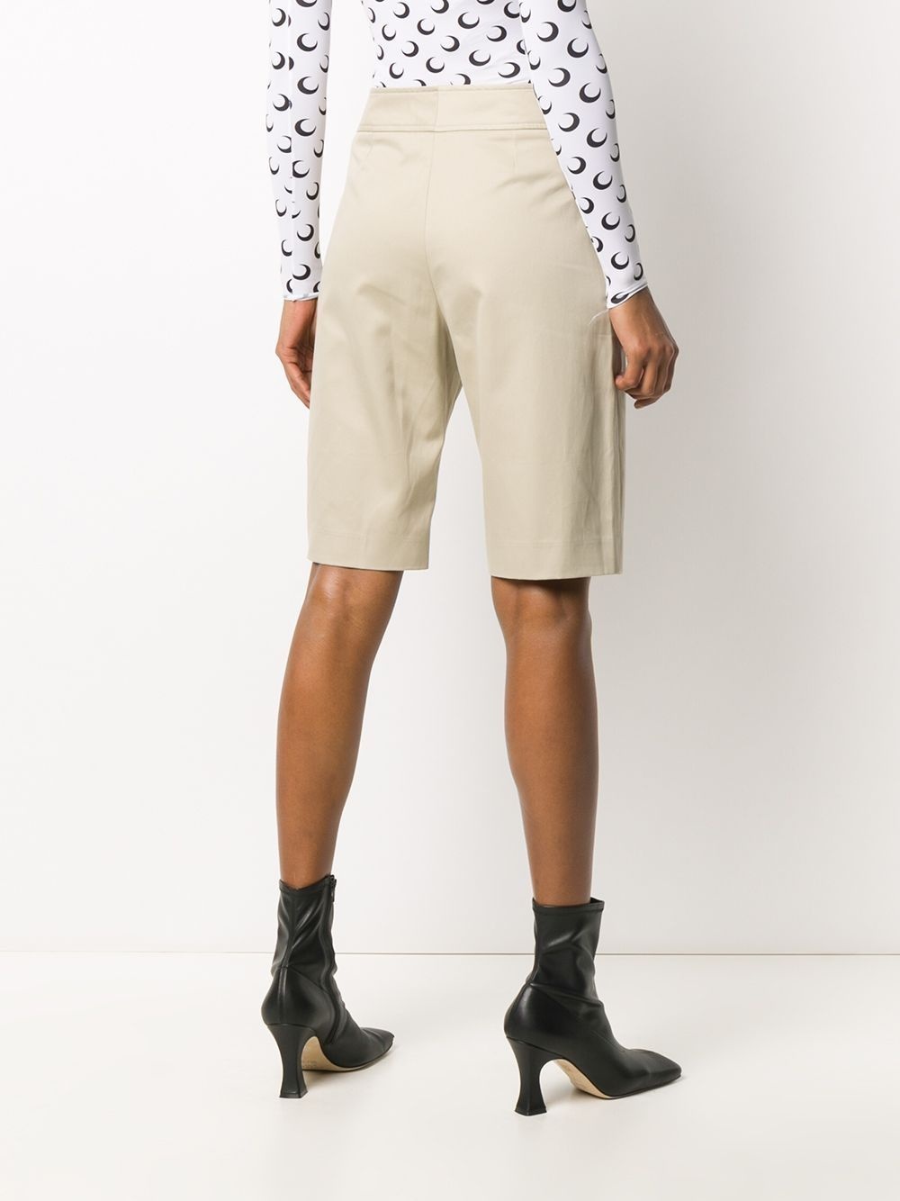 contrasting pocket knee-length shorts - 4