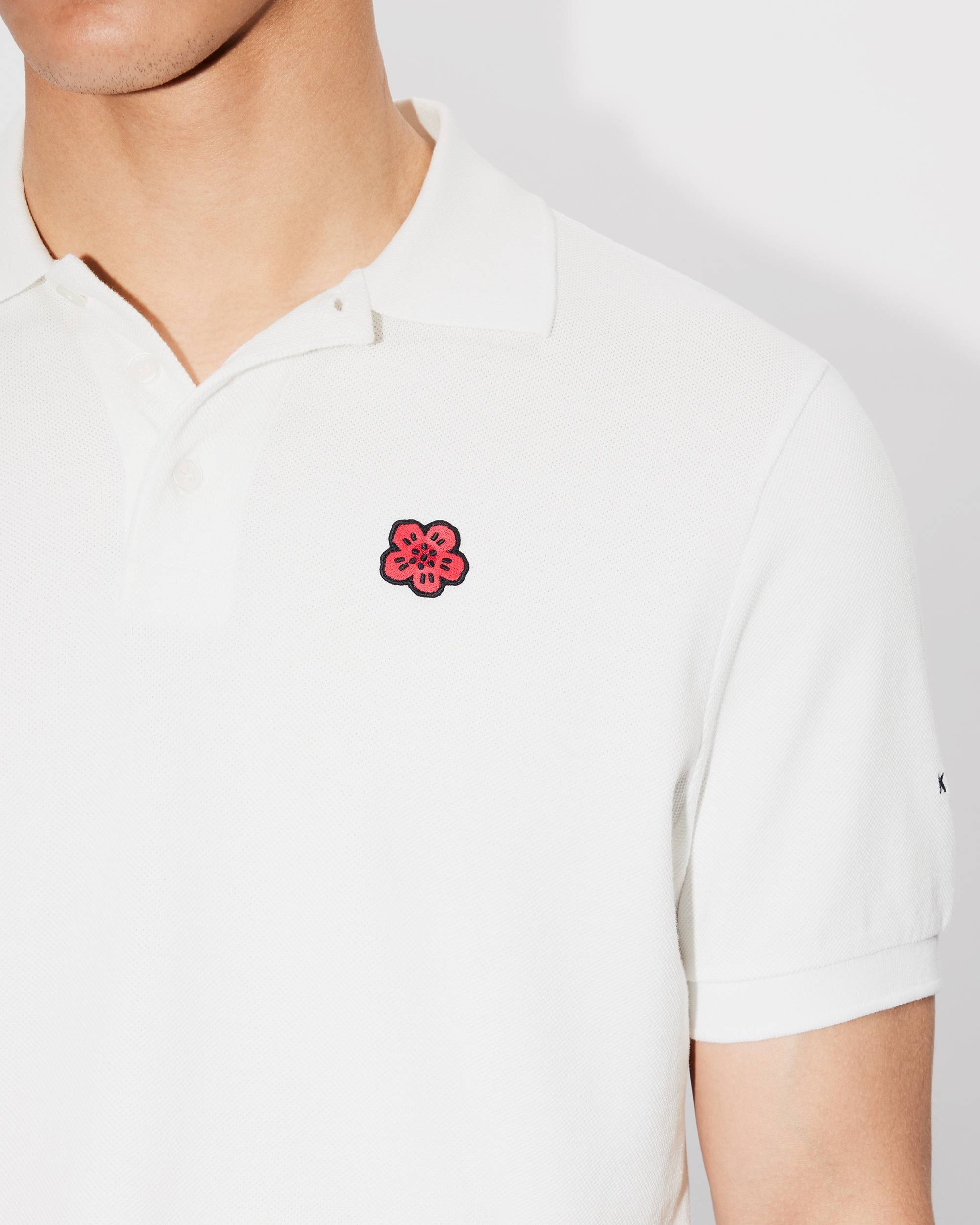 'Boke Flower' embroidered slim polo - 6