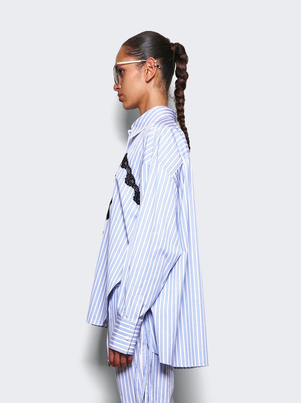 Striped Shirt White And Navy - 4