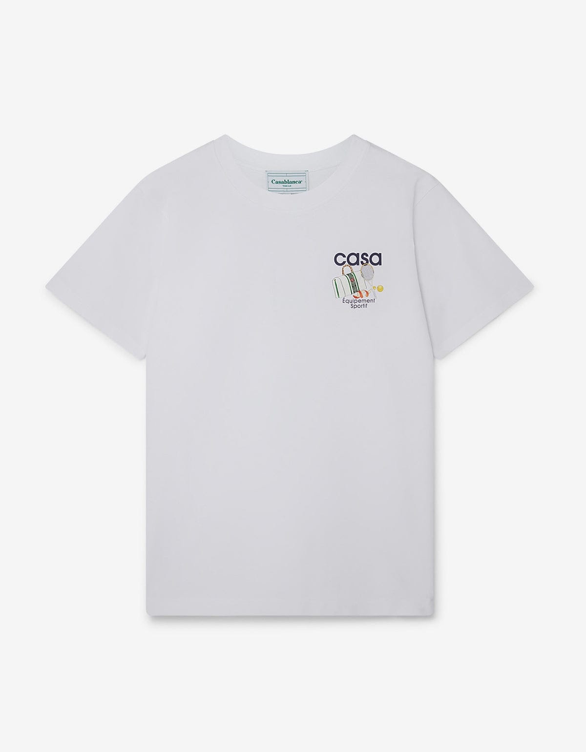 White Equipement Sportif Print T-Shirt - 1