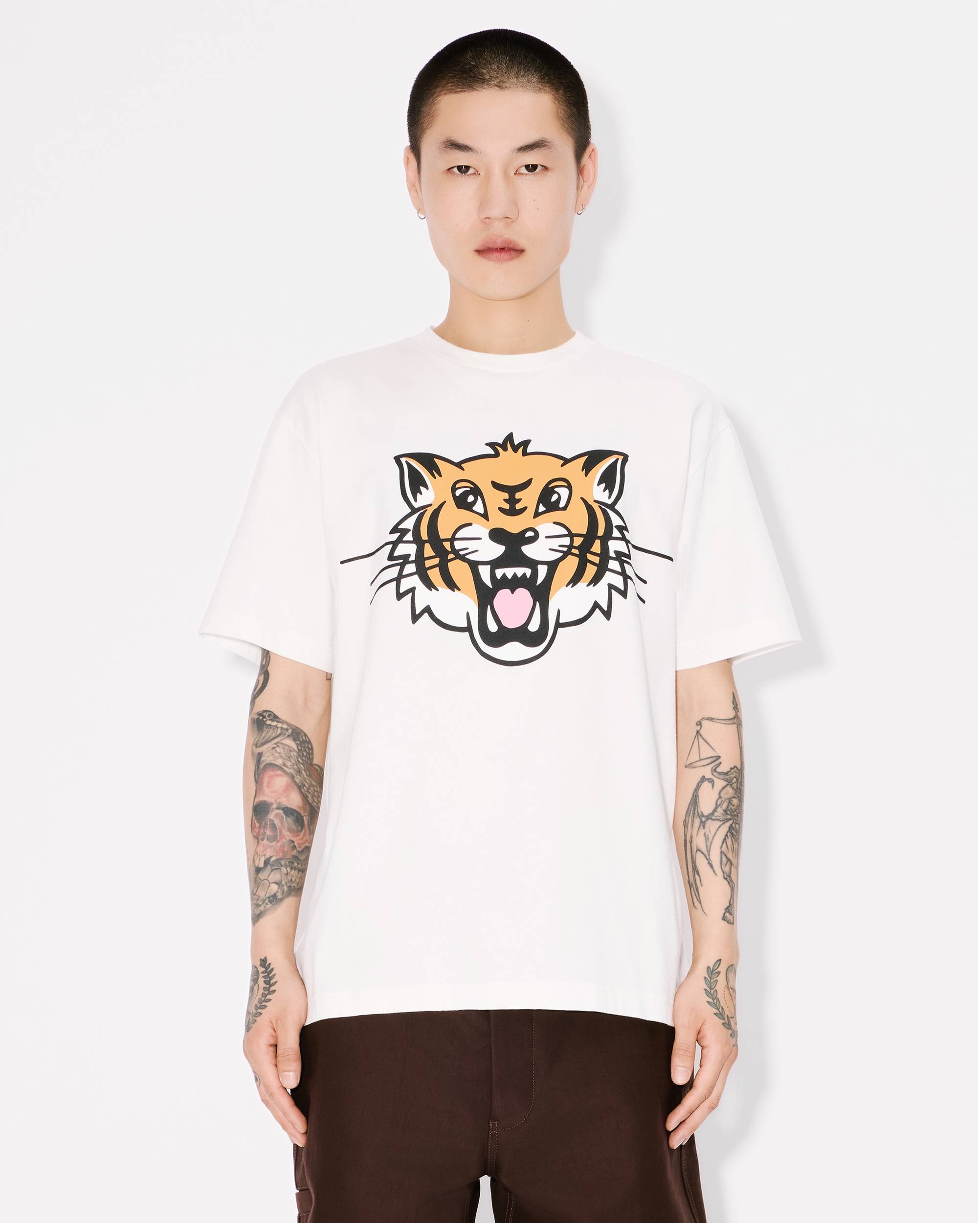 Kenzo Kenzo Happy Tiger Tシャツ KENZO Happy Tiger' oversized T-shirt in cotton | Men's | KENZO