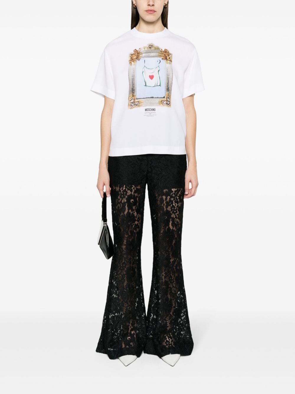 painting-print crepe blouse - 2