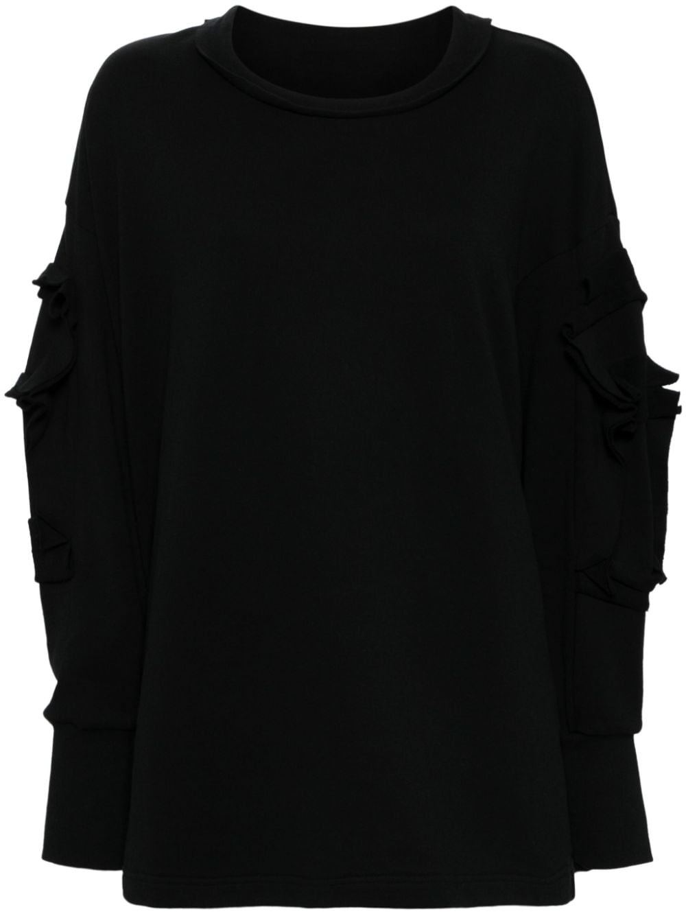 cotton long-sleeved sweatshirt - 1