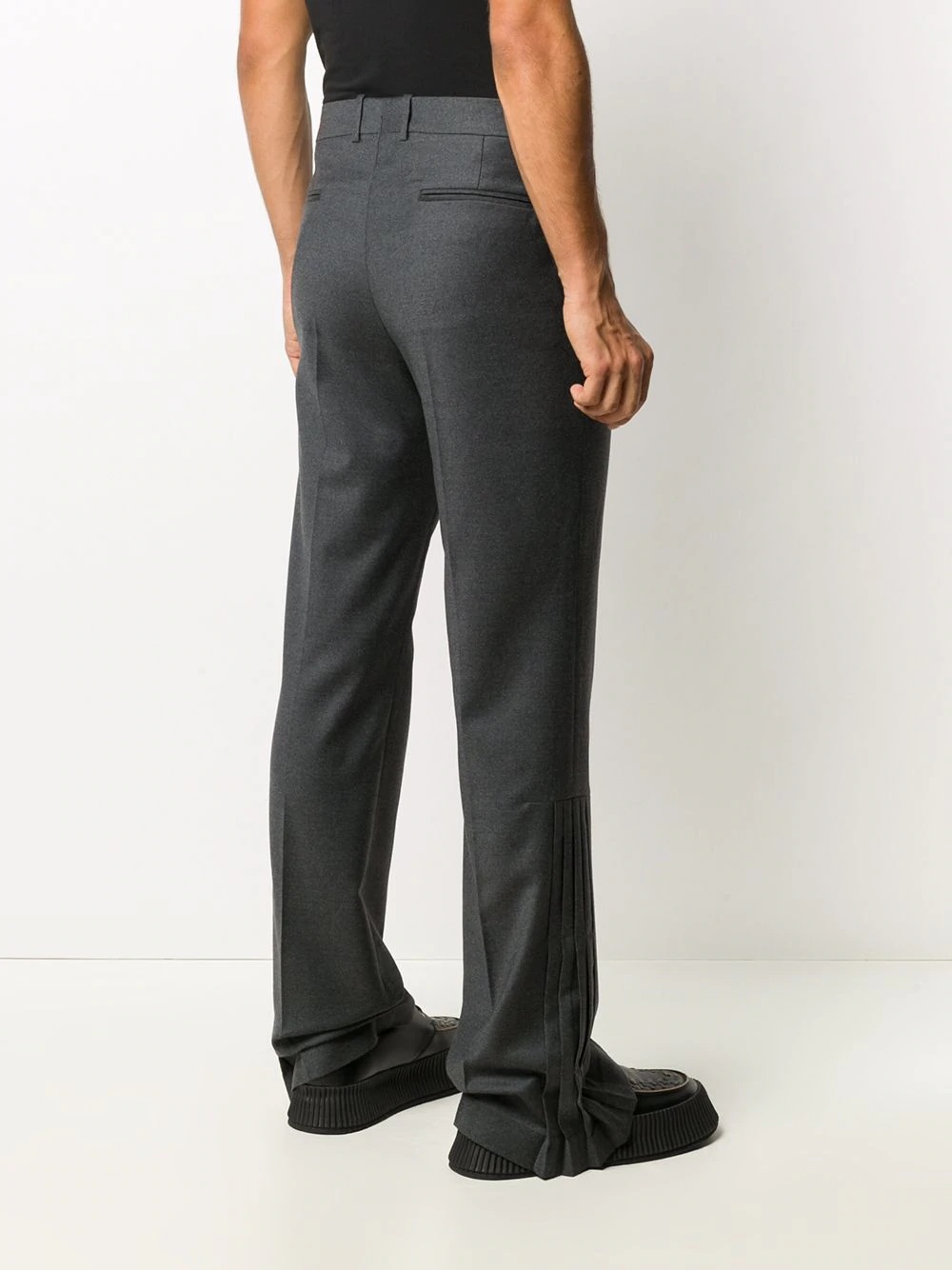 flared tailored trousers - 4