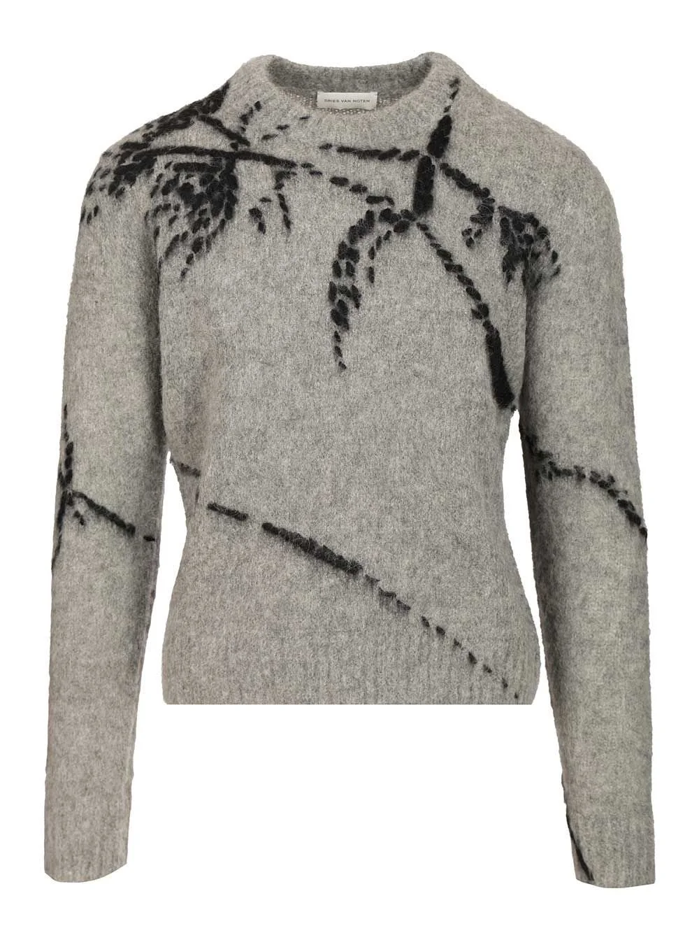 Dries Van Noten Men "Mouche" Sweater In Alpaca Blend - 1