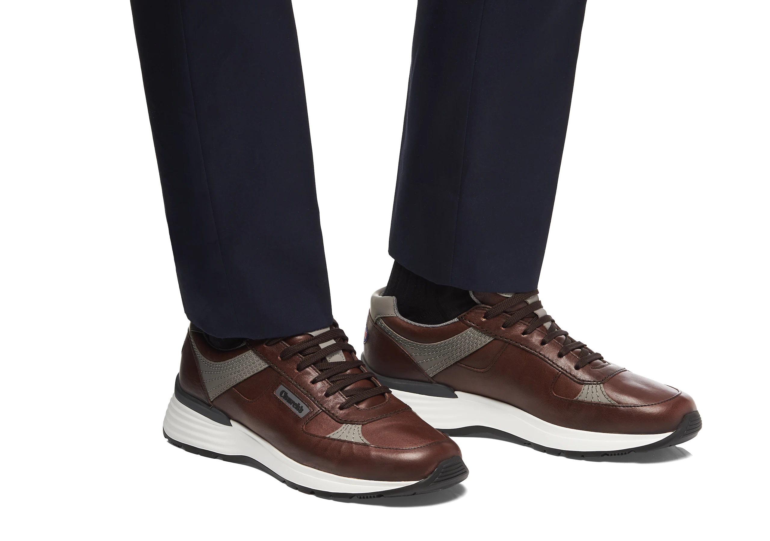 Ch873
Vintage Calf Leather Retro Sneaker Brown - 5