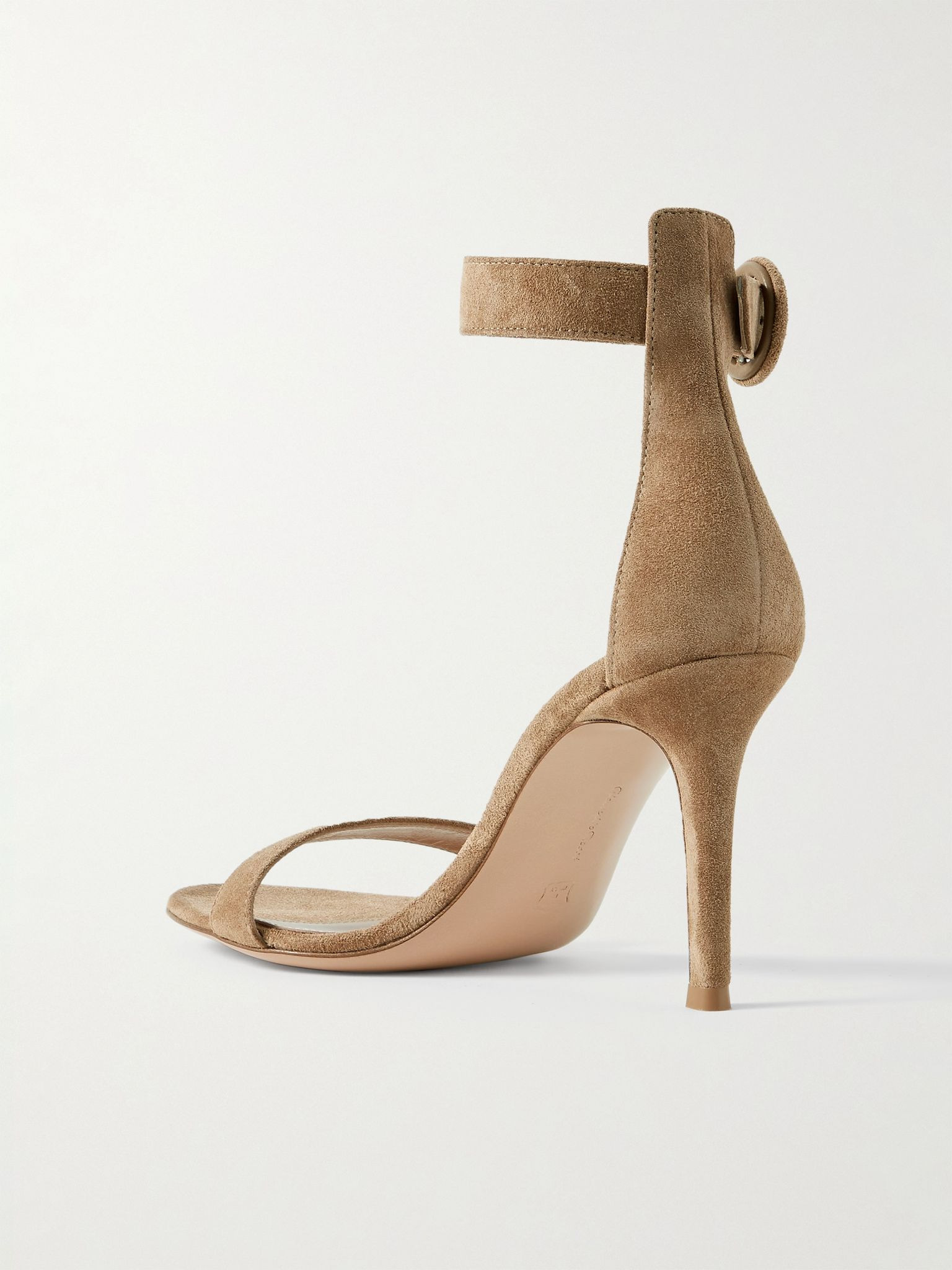 Portofino 85 suede sandals Camel - 3