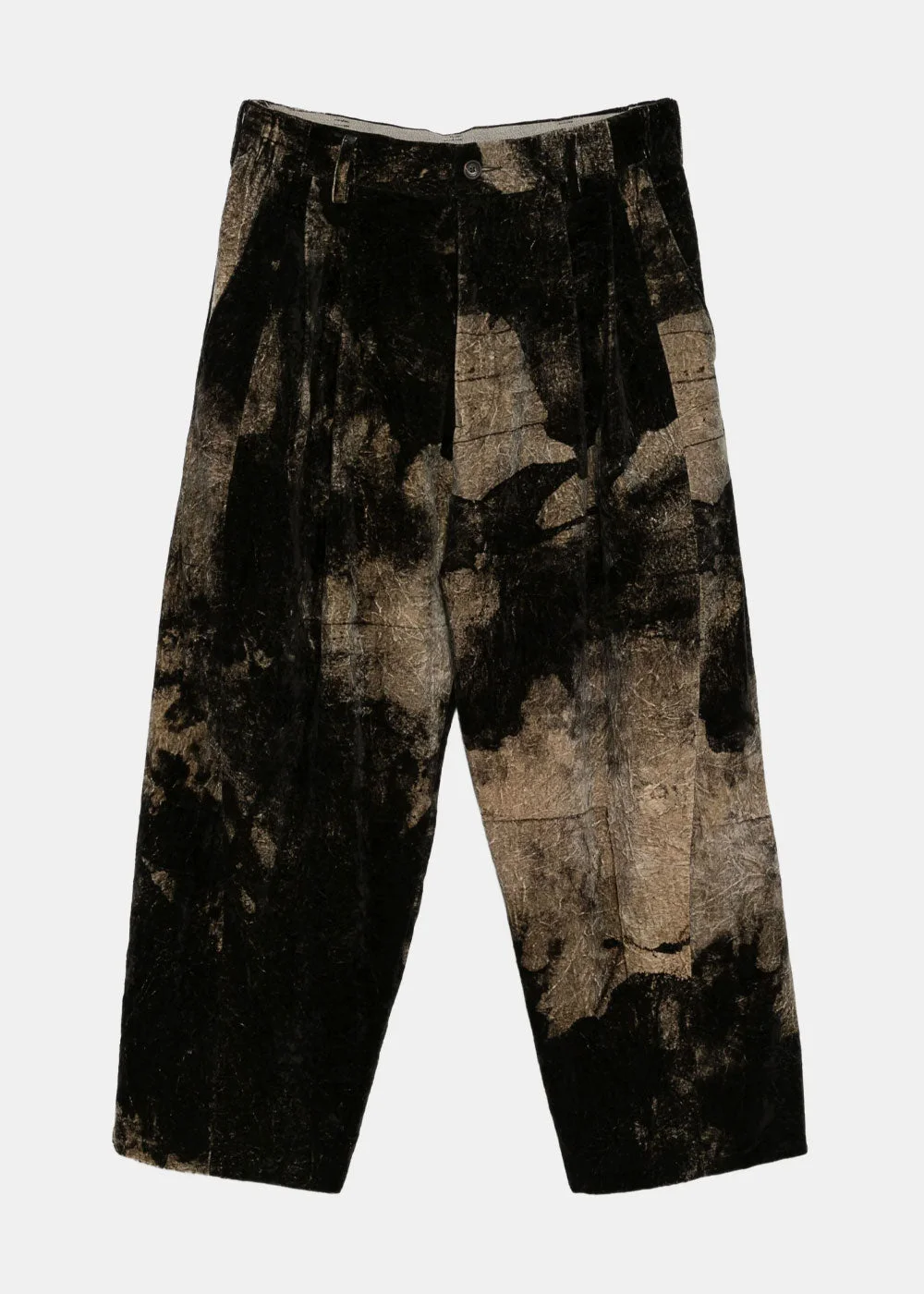 0M2530538-54 VELVET DROP CROTCH TROUSERS - 1