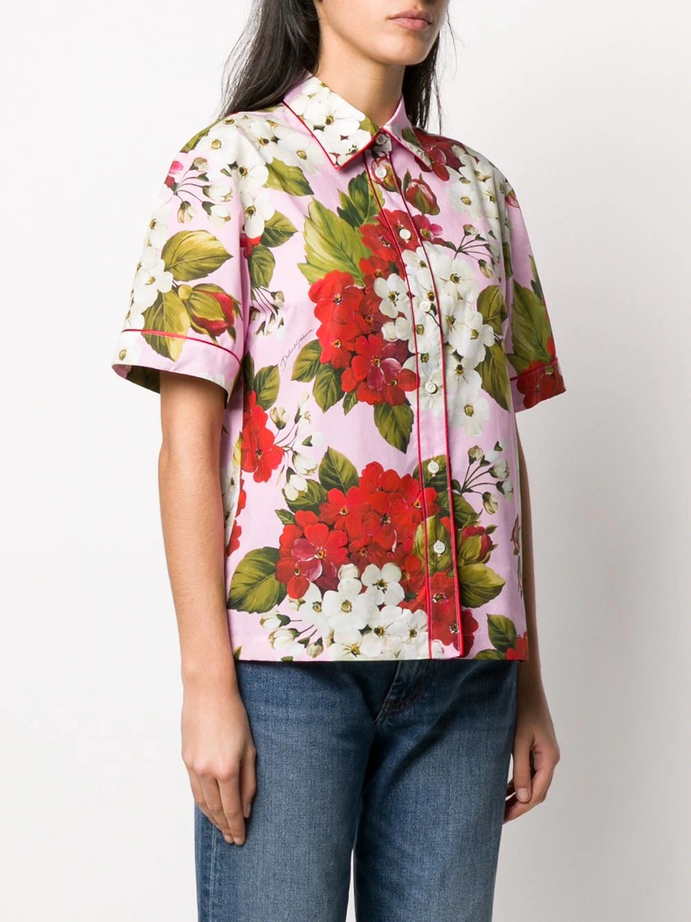 floral-print shirt - 3