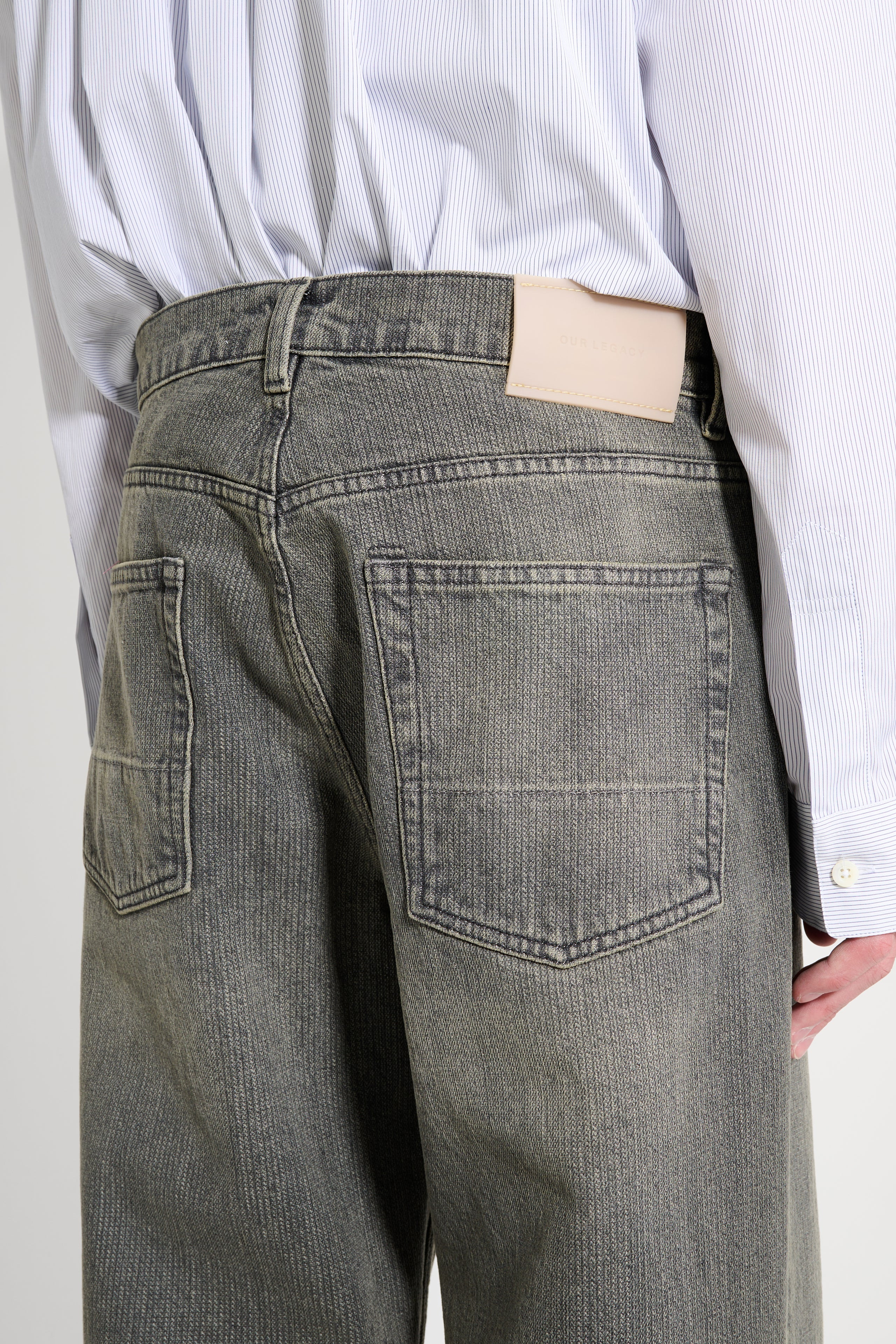 OUR LEGACY THIRD CUT ASH DUST CHAIN TWILL - 4