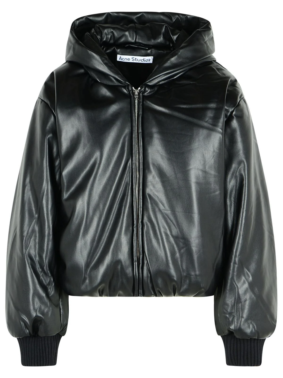 Acne Studios Black Eco Leather Bomber Jacket Women - 1