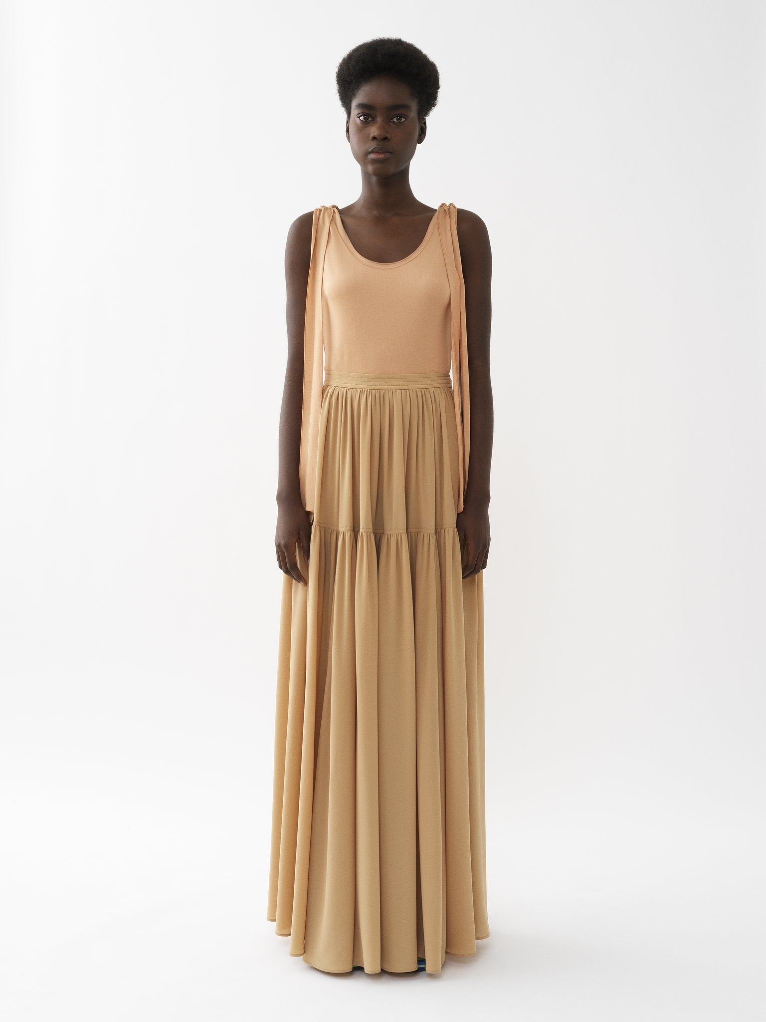 TIERED MAXI SKIRT - 2