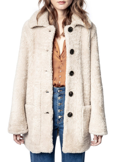 Zadig & Voltaire Magdas Shearling Coat outlook