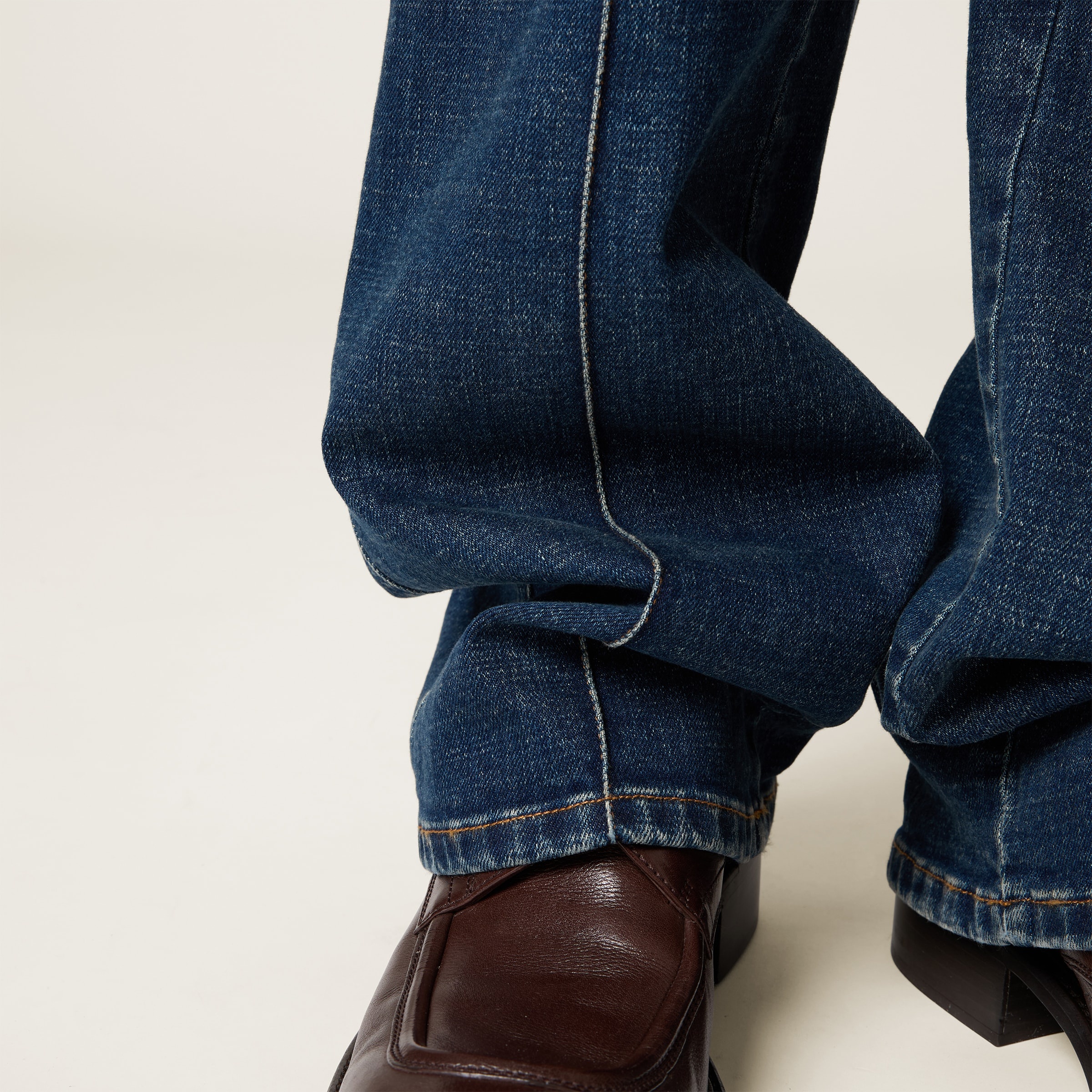 Stretch denim trousers - 6