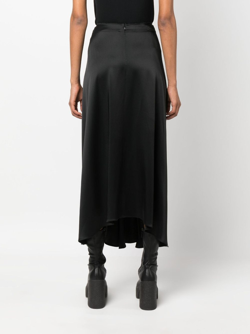twist-detail draped midi skirt 4