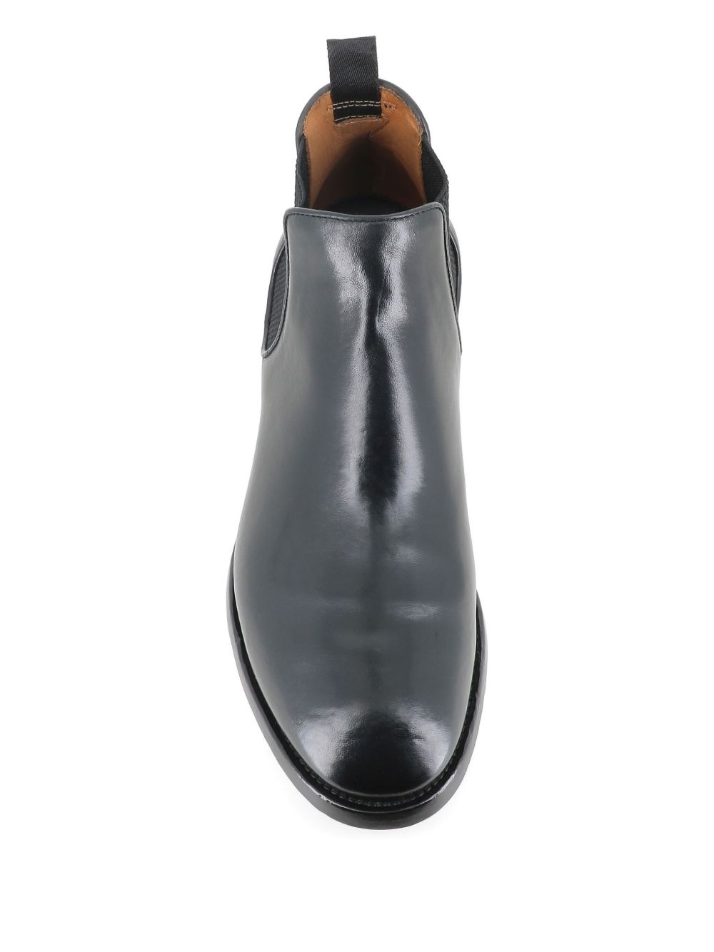 elastic-panel leather boots - 5