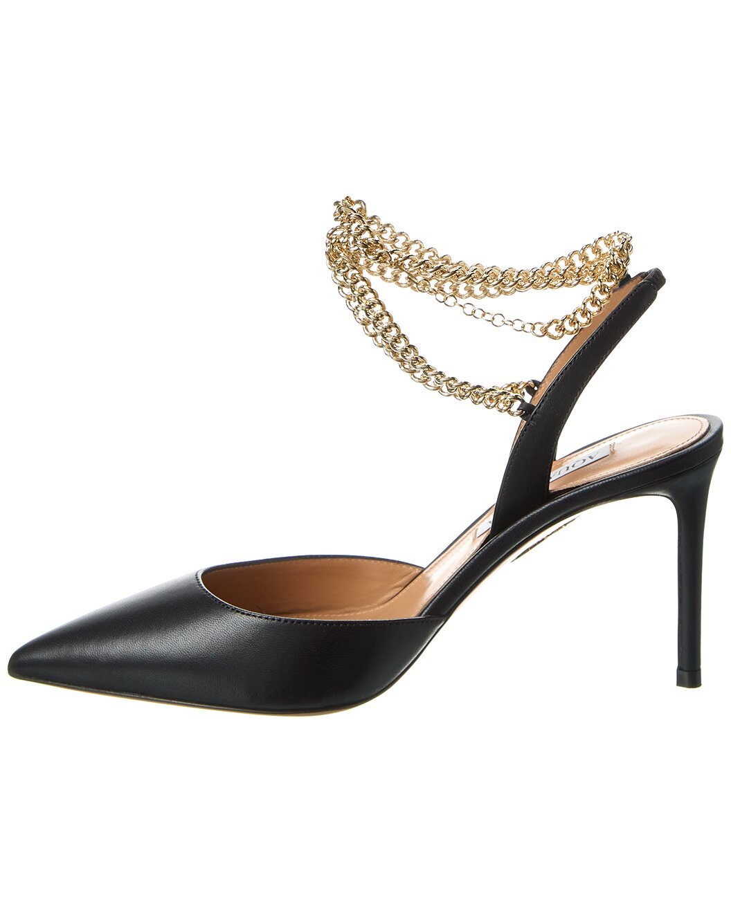 Aquazzura Flash 85 Leather Slingback Pump - 2