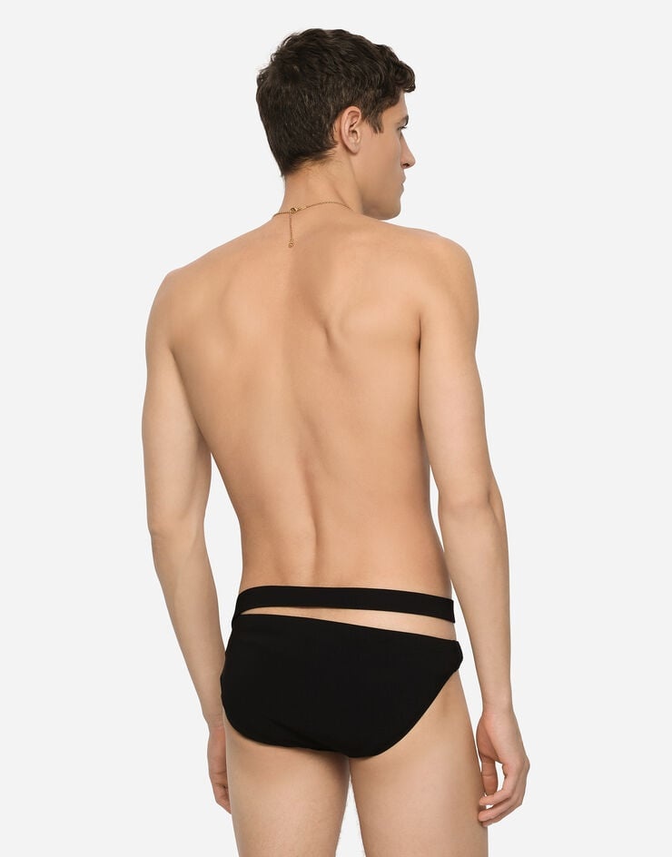 Swim briefs with DG logo buckle - 5
