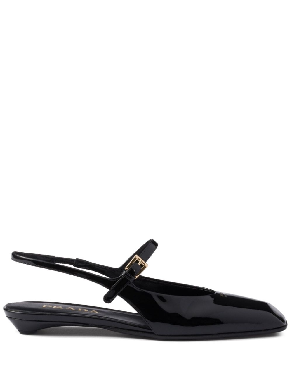 Prada leather slingback ballerina shoes | farfetch | REVERSIBLE