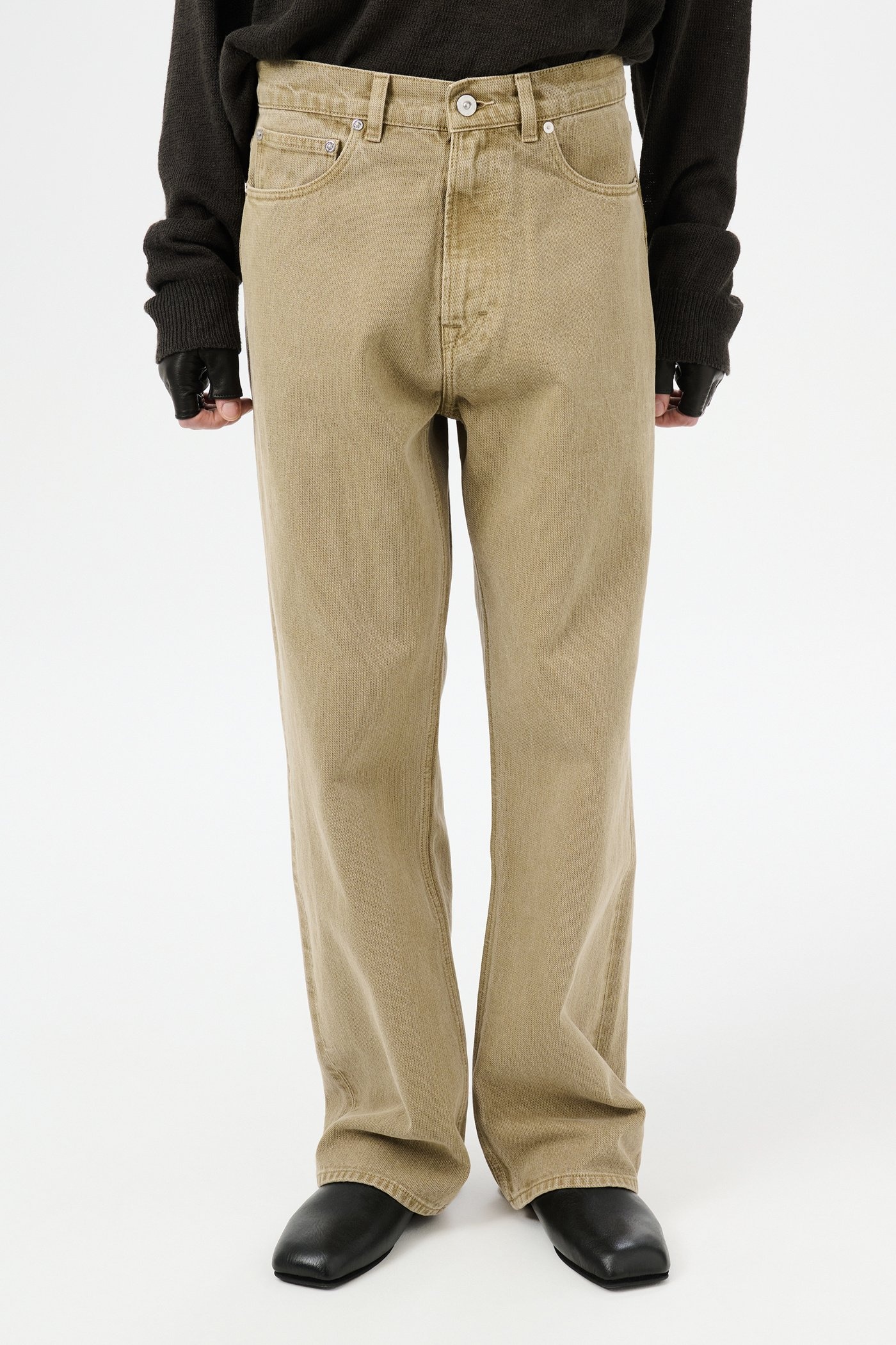 Third Cut Jeans Dry Grass Chain Twill - 3