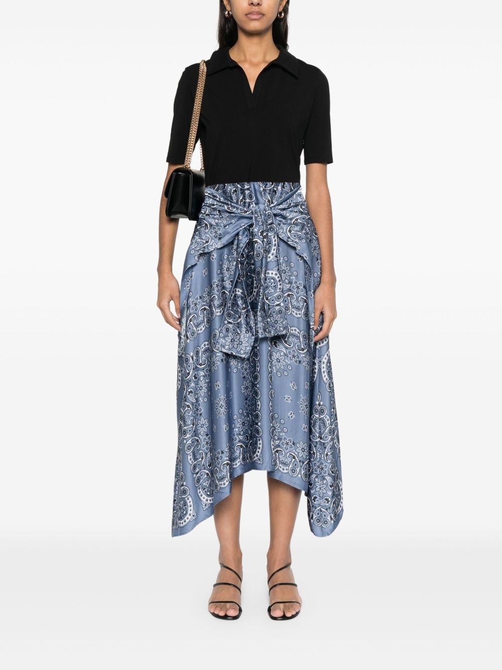 panelled midi dress - 2