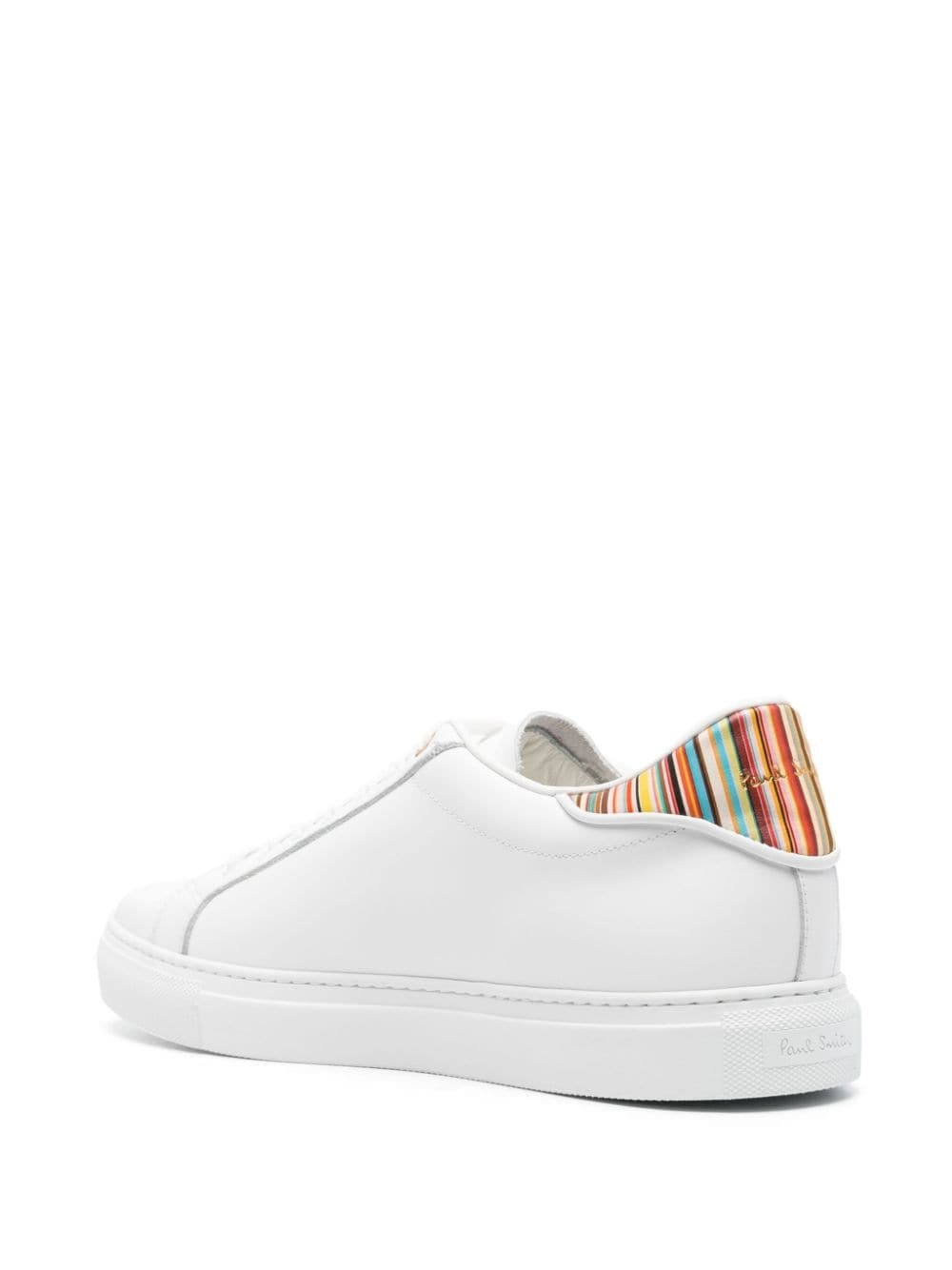 Beck  signature-stripe leather sneakers - 3