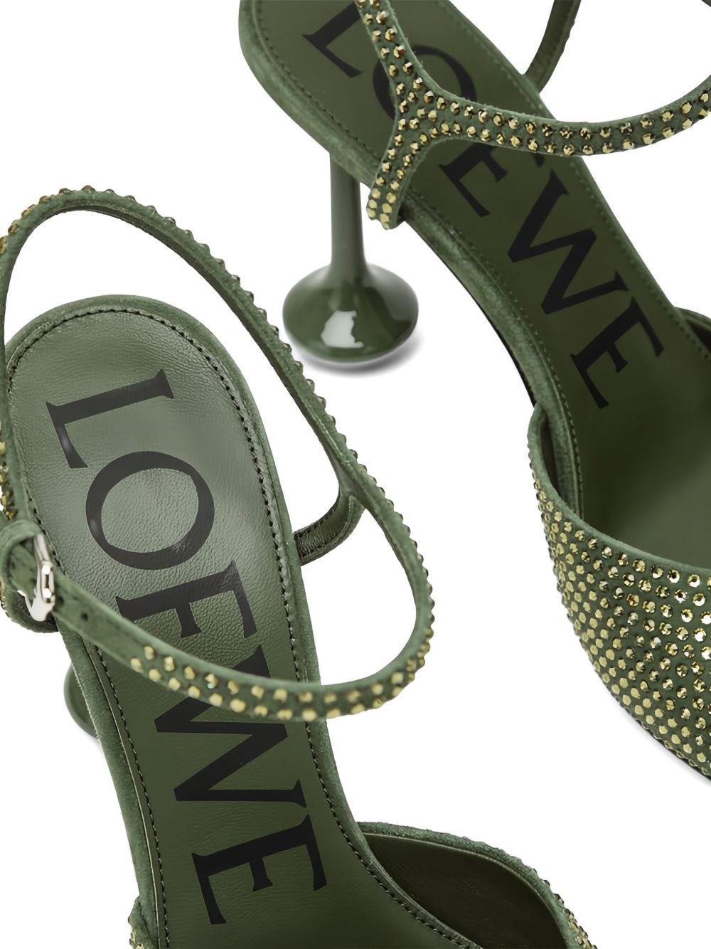 90mm Toy crystal-embellished pumps - 4