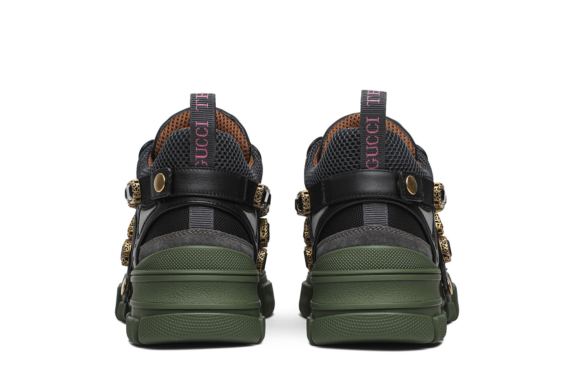 Gucci Wmns Flashtrek Crystals 'Green' - 6