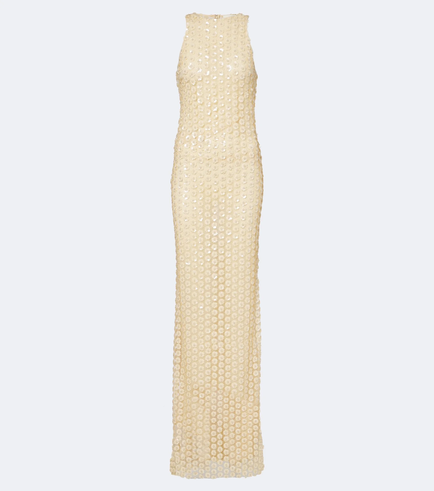 Embellished mesh gown - 1