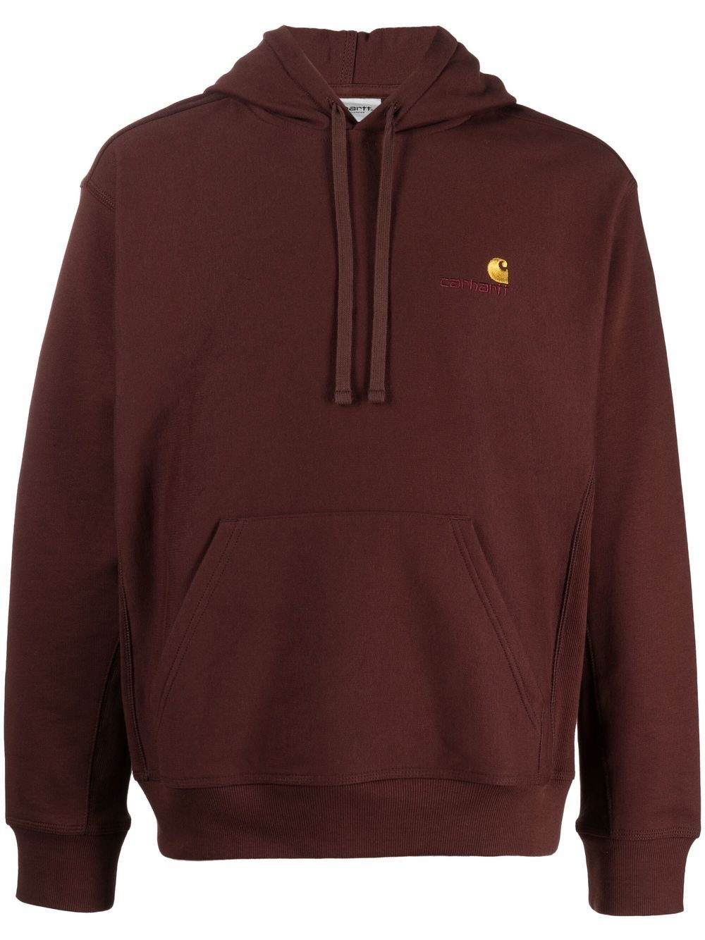 embroidered logo hoodie - 1