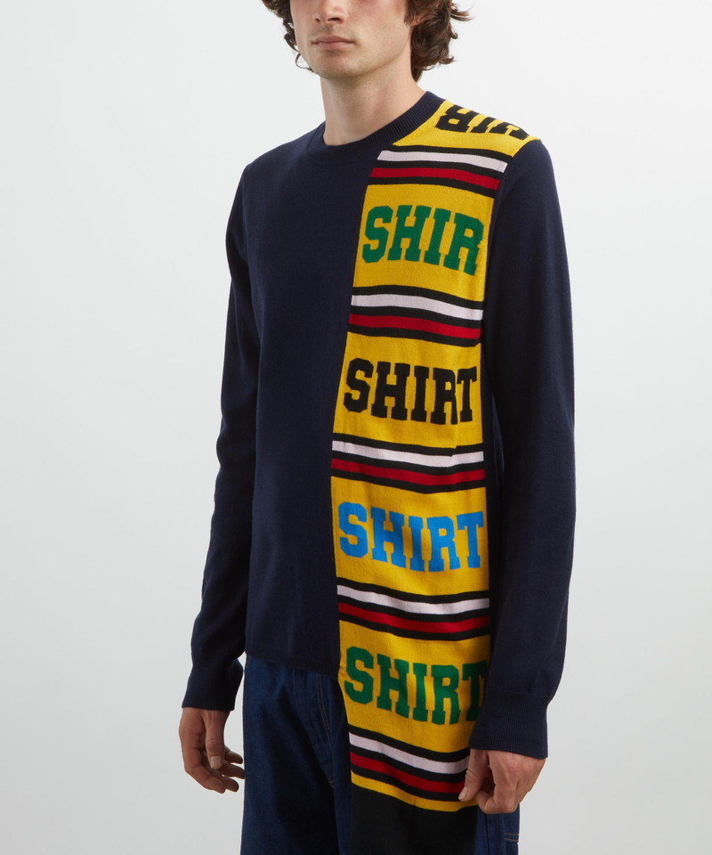 Comme des Garçons SHIRT Football Scarf Knitted Jumper outlook