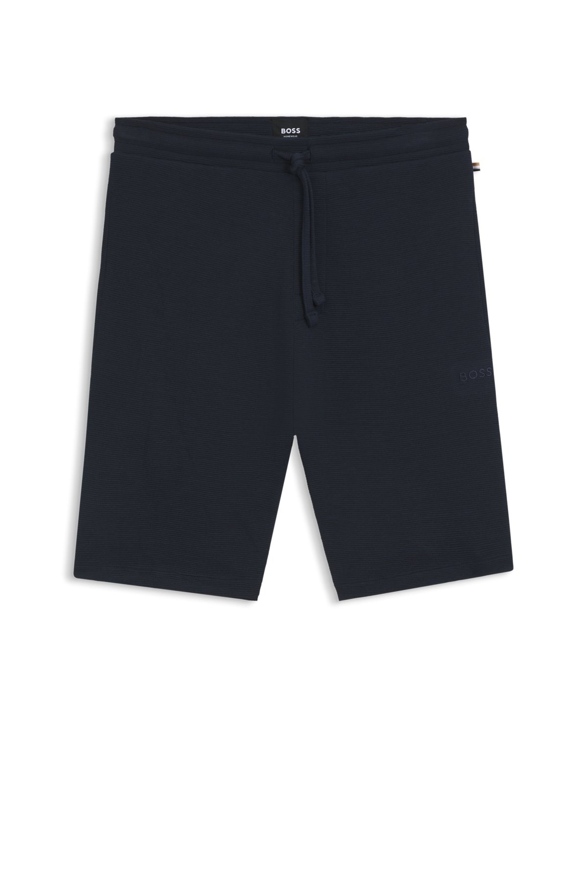 STRETCH-JERSEY PAJAMA SHORTS WITH EMBROIDERED LOGO - 1