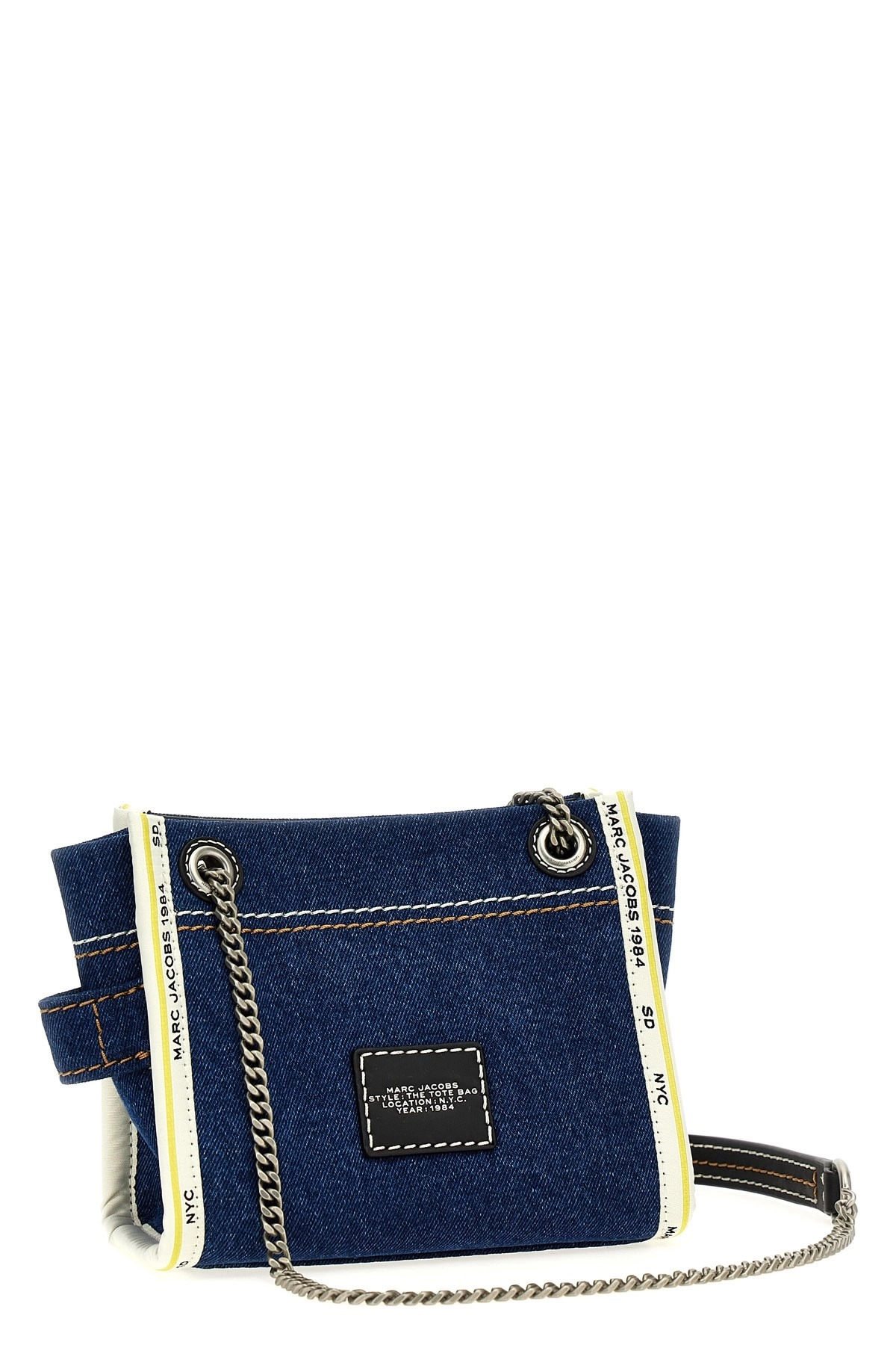 'The Denim Chain Crossbody Tote' crossbody bag - 3