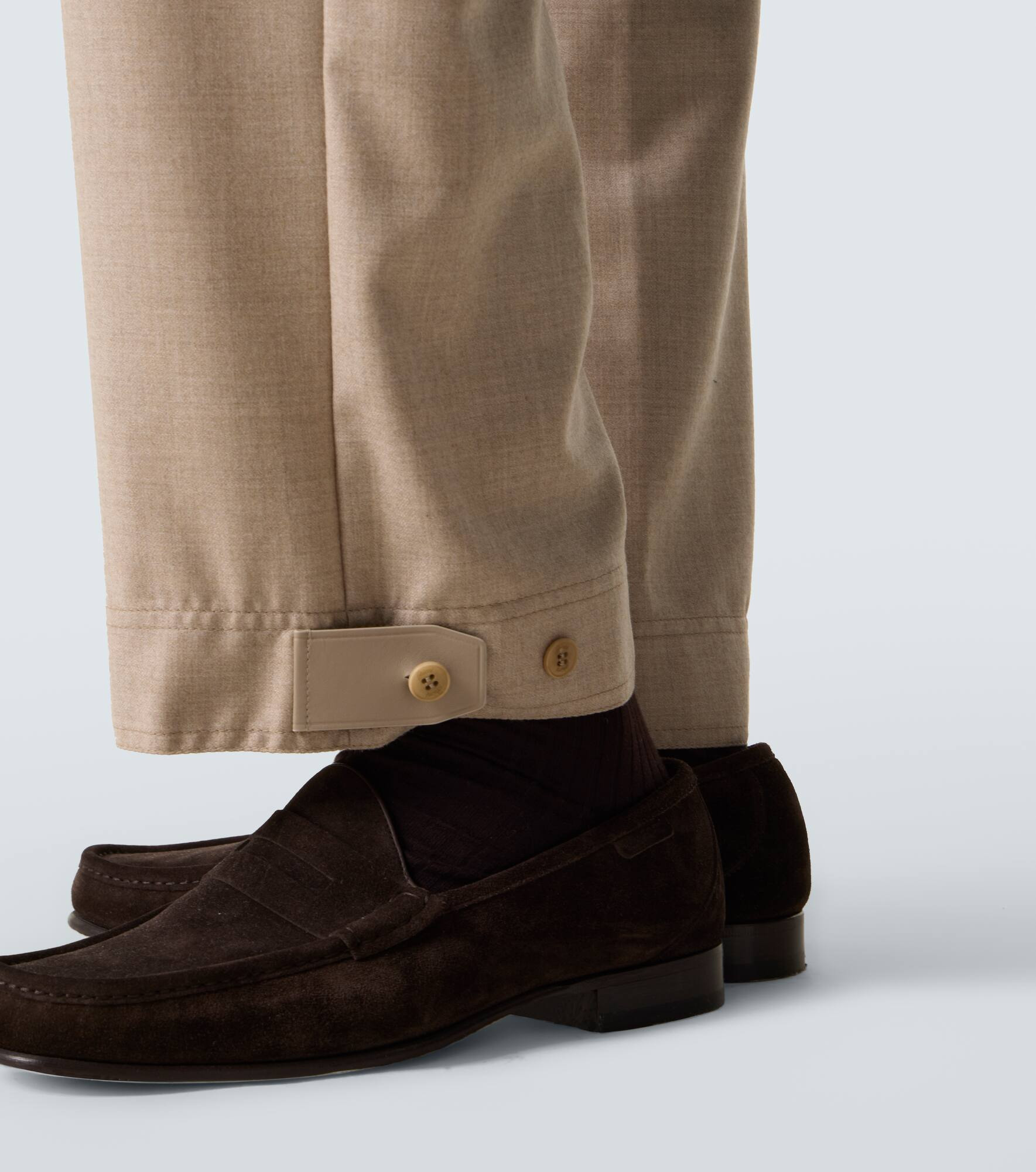 Wool straight pants - 6