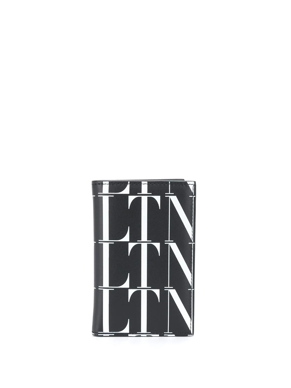 VLTN-print leather cardholder - 1