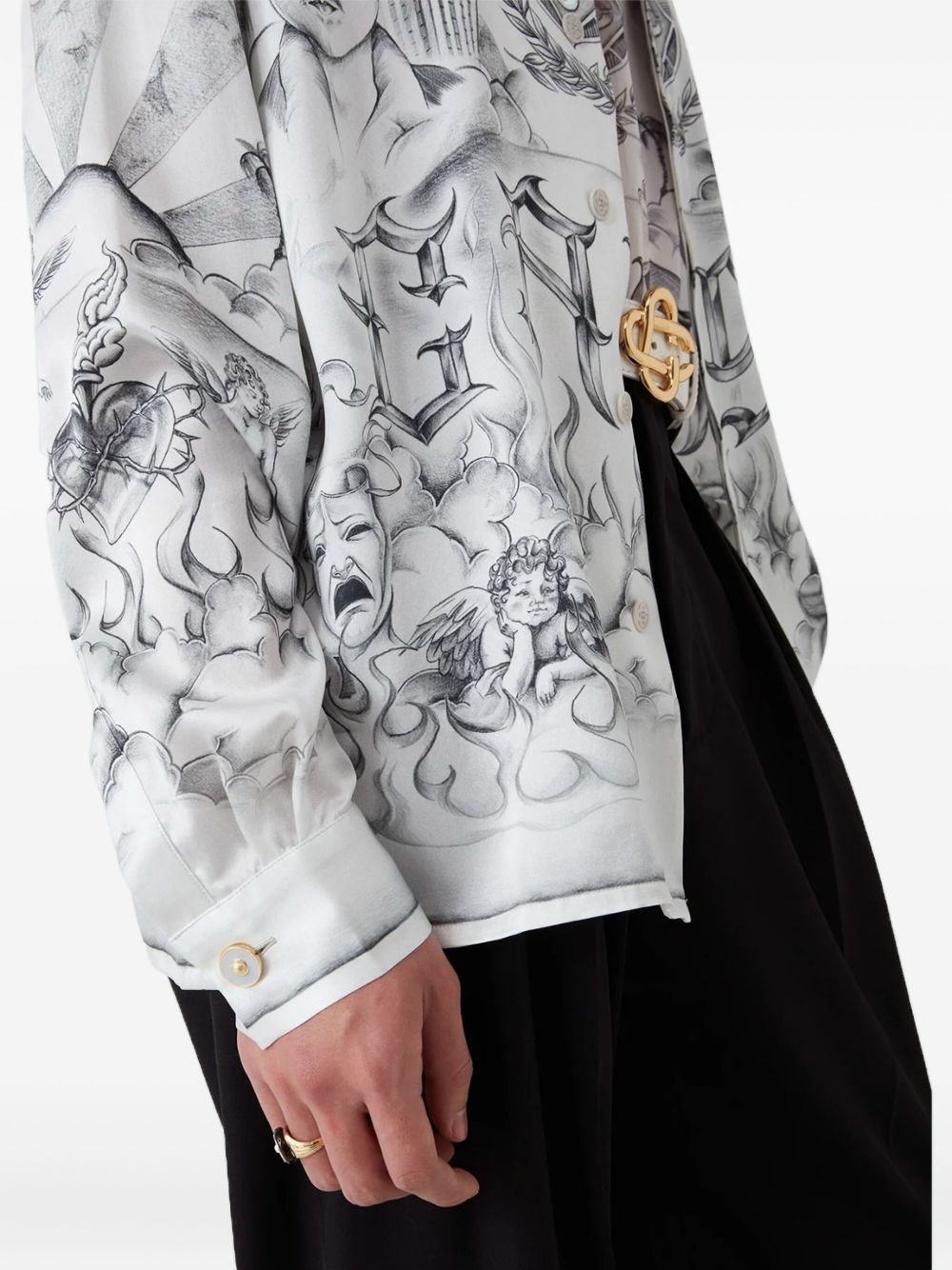graphic-print shirt - 5
