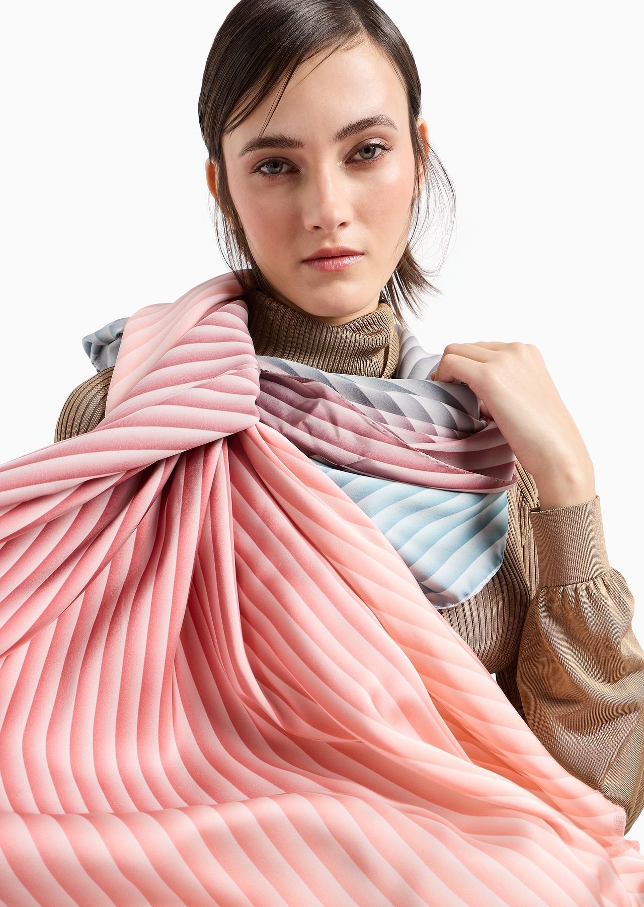 Printed, gradient silk stole - 3