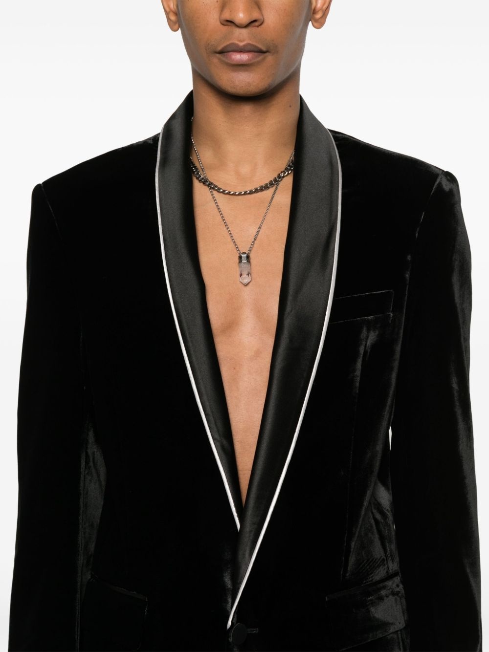 shawl-lapels blazer - 5