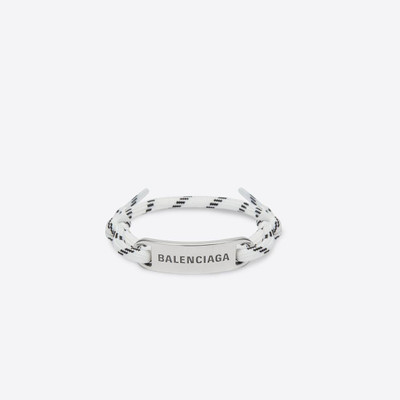 BALENCIAGA Plate Bracelet in White outlook