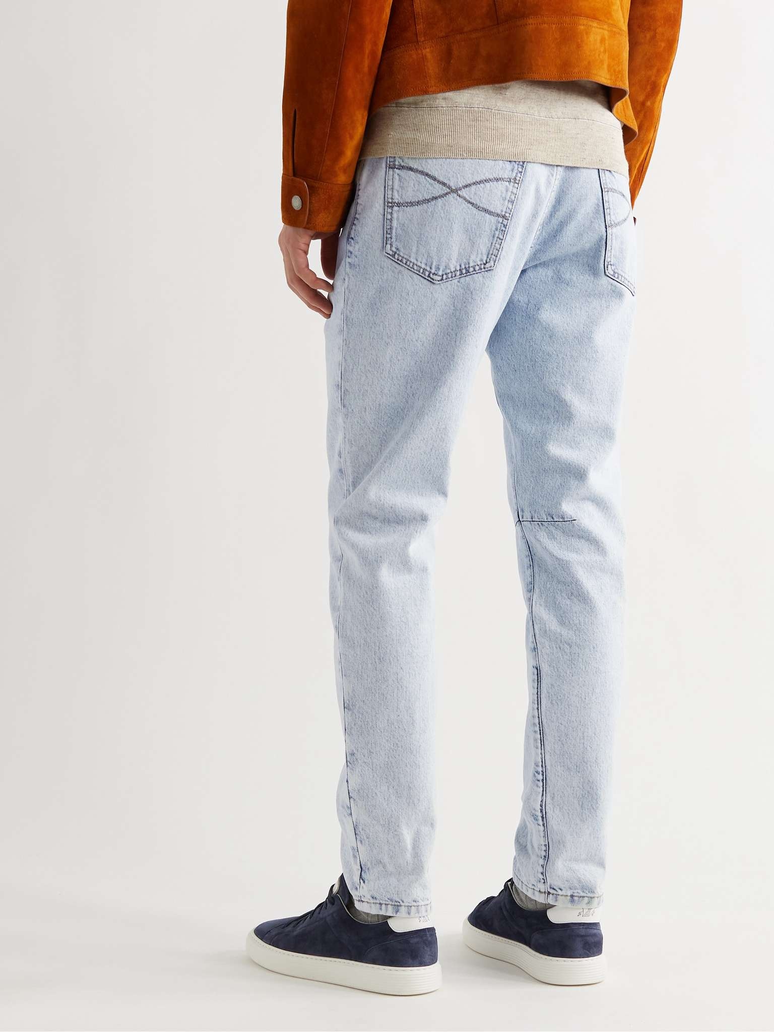 Slim-Fit Tapered Denim Jeans - 4