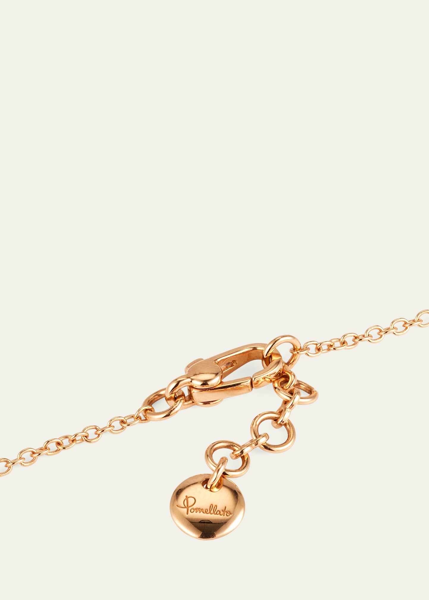 18K Rose Gold Pom Pom Dot Mother of Pearl and Diamond Bracelet - 4