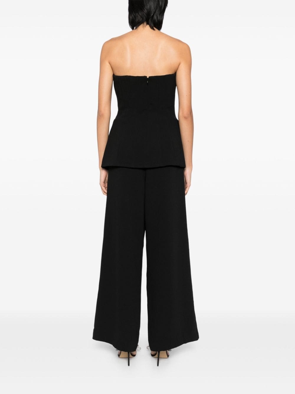 bandeau crepe jumpsuit - 4