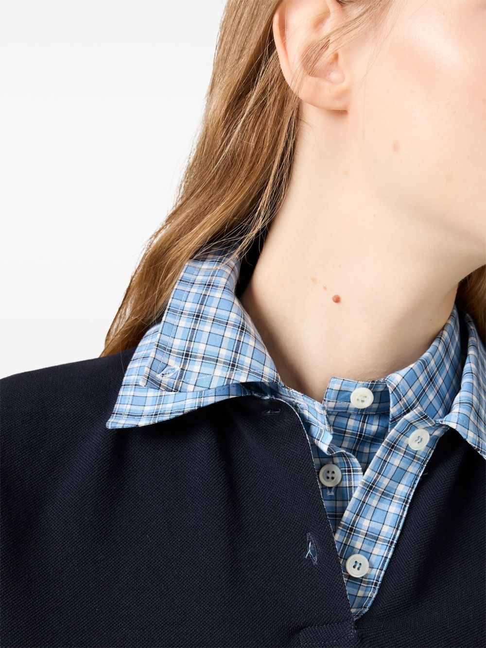 checked poplin shirt - 5