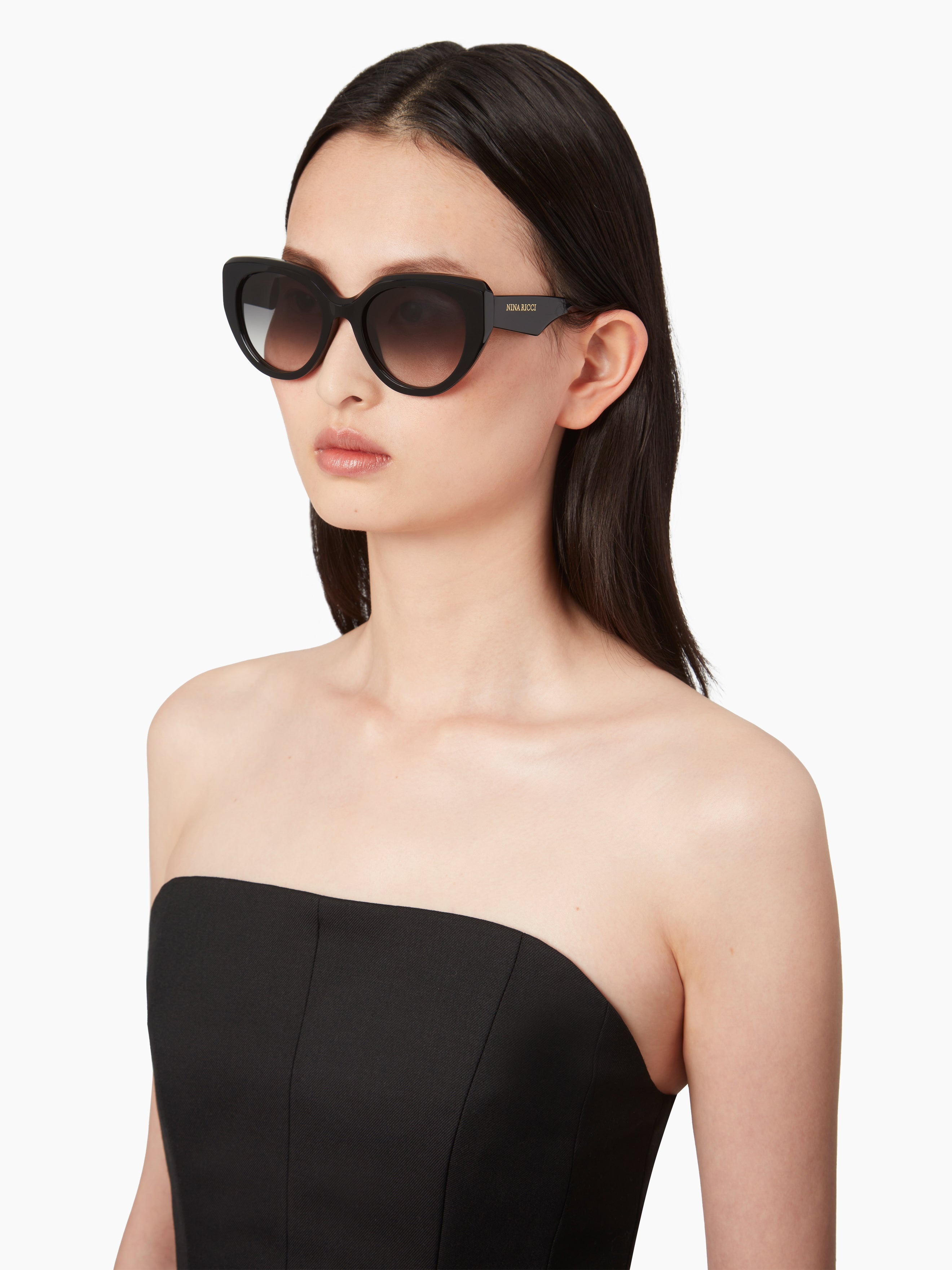 WAVES ROUND BLACK SUNGLASSES - 7